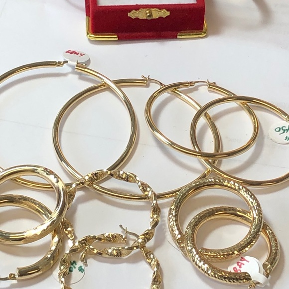 10 kt yellow gold, diamonds,natural citrine ring - Picture 16 of 16